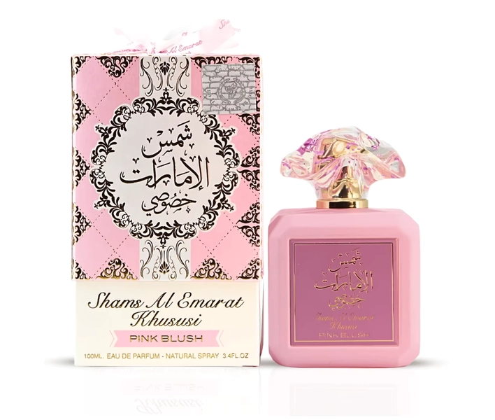 Ard Al Zaafaran Pink Blush Shams Al Emarat Khususi 100ml 3.4oz is a sweet and romantic Arabian perfume designed for women - AliExpress 