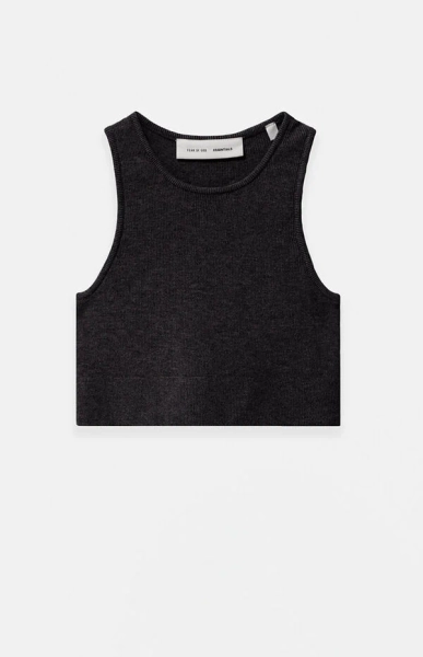 Women's Jet Black Sport Knit Tank Top