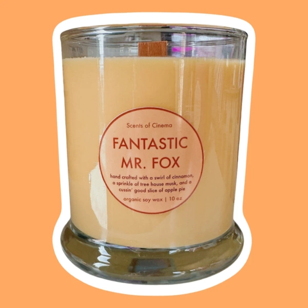 Fantastic Mr. Fox Candle︱Essential Oil Infused | Organic Soy Scented Candle︱Novelty Candle︱Film Inspired︱Scents of Cinema Collection
