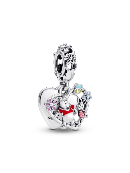 Disney Winnie the Pooh & Piglet Double Dangle Charm