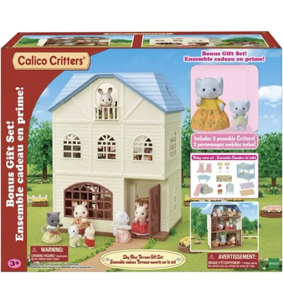 Calico Critters Sky Blue Terrace Gift Set
