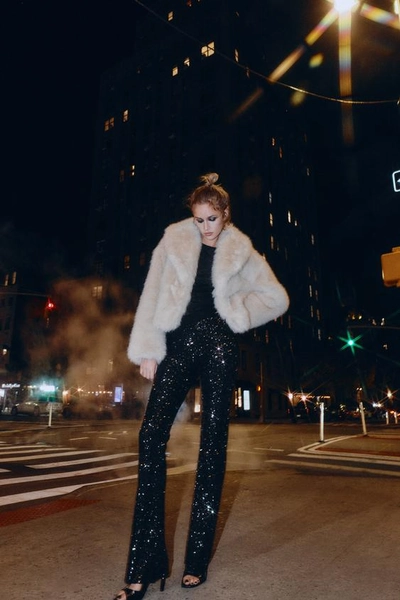 FLARE SEQUIN LEGGINGS