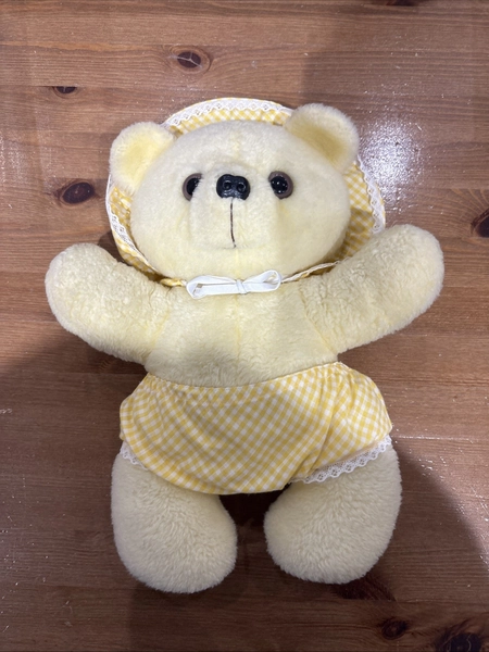 Yellow Soft Plush Bear From 1980s - In Great Condition!