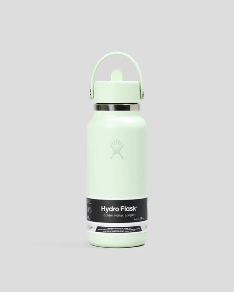 Hydroflask Tonal Aloe 32oz Wide Mouth Flex Straw Cap Bottle 