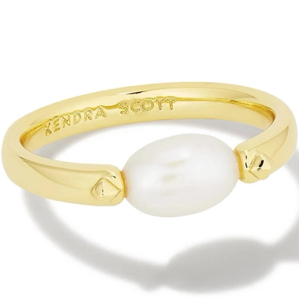 Kendra Scott Leighton Pearl Band Ring