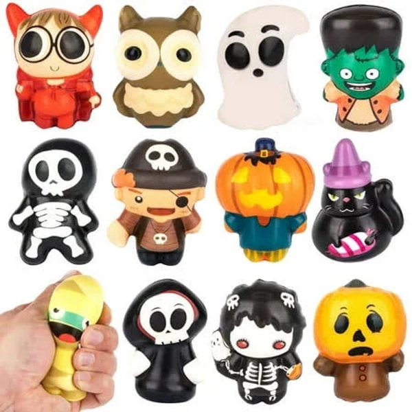 Artcreativity Halloween Squishy Toys Set of 12