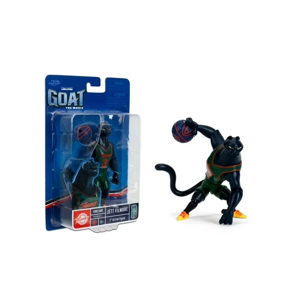 Jada GOAT The Movie JettAction Figure – 5” Scale Collectible with Roarball Accessory 5” Figure by Jada Toys