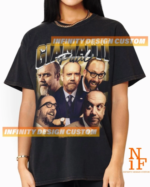 Paul Giamatti T-shirt Movie Character Actress Vintge Bootleg Hoodie Retro Sweatshirt Graphic Tee INFN587