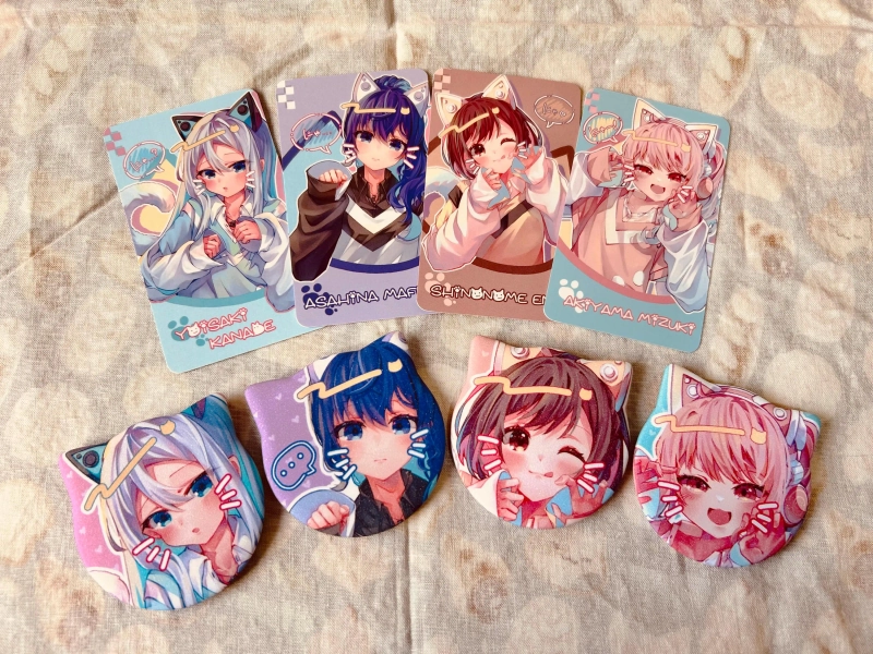 Project Sekai Nightcord at 25 Badge／Card － Kanade／Mafuyu／Ena／Mizuki