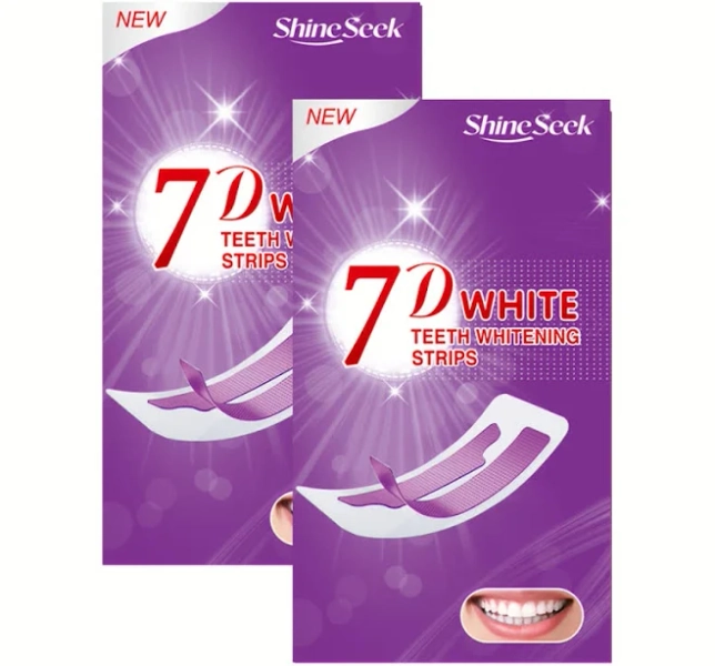 Hi smile, Teeth cover, 56pcs/28pairs 7D Purple Teeth Dry-Apply Design for Daily, Teeth Portable Travel Pack