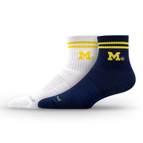 NCAA Michigan Wolverines 2pk Socks