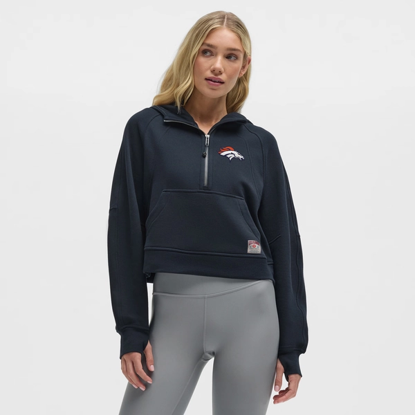  Denver Broncos lululemon Women's Scuba Oversized Half-Zip Hoodie - True Navy