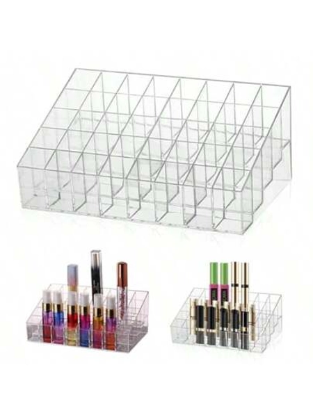 40 Grid Lipstick Storage Box Acrylic Lipstick Storage Transparent Lipstick Holder Lipstick Holder Cosmetics Storage Box Lipstick Holder Cosmetics Storage Box Back To School