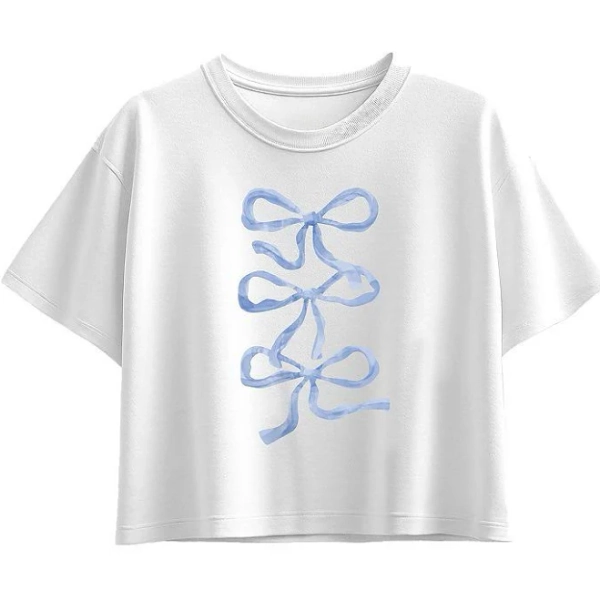 Girls Bows Boxy Tee