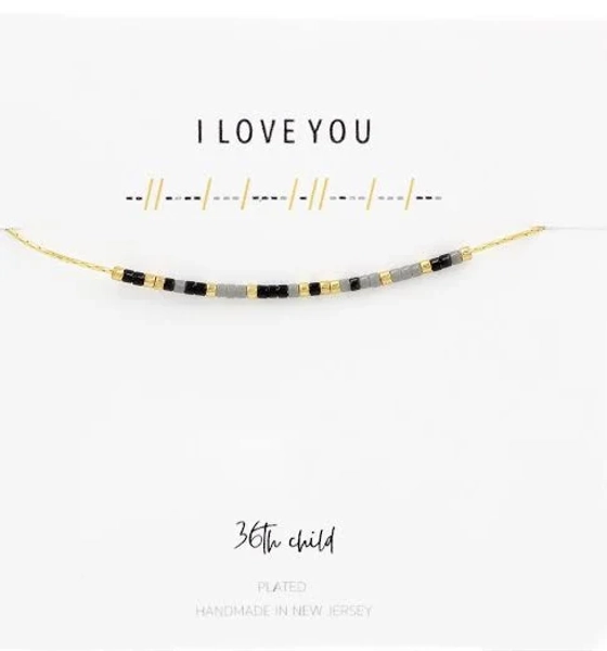 Custom Morse Code Inspirational Necklace with Hidden Message