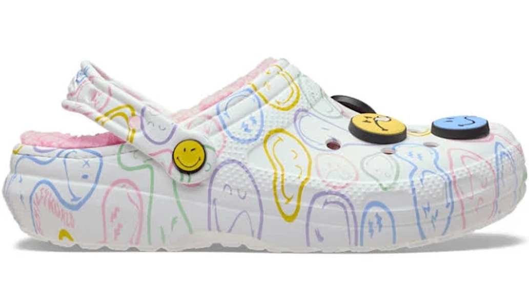 Crocs SmileyWorld Classic Fuzzy Clog