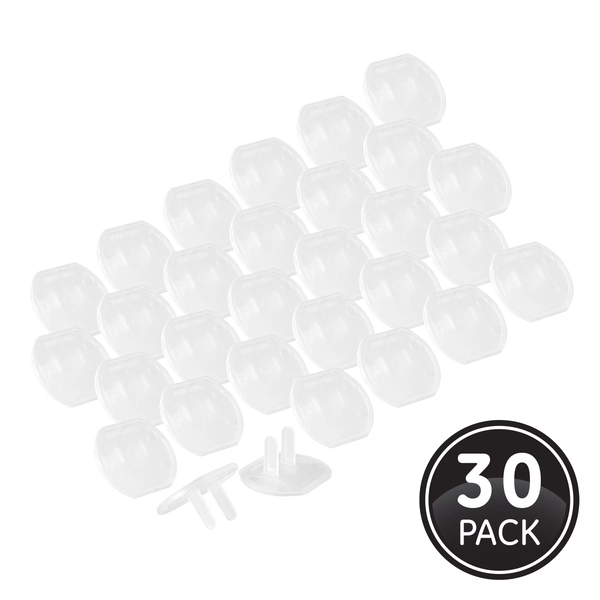 Hyper Tough Safety Outlet Covers, 0A, 30pk, 2in, 52415