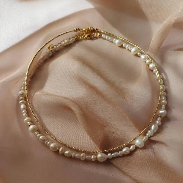 Natural Freshwater Pearl Choker Necklace
