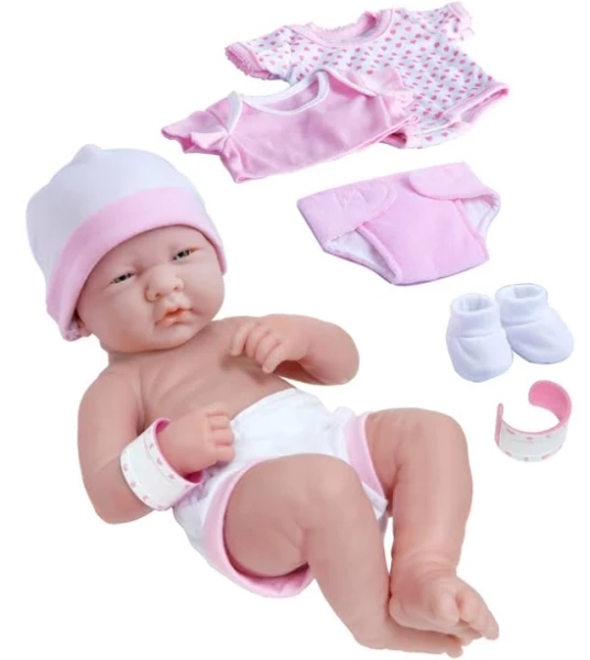 JC Toys La Newborn Baby Doll Gift Set