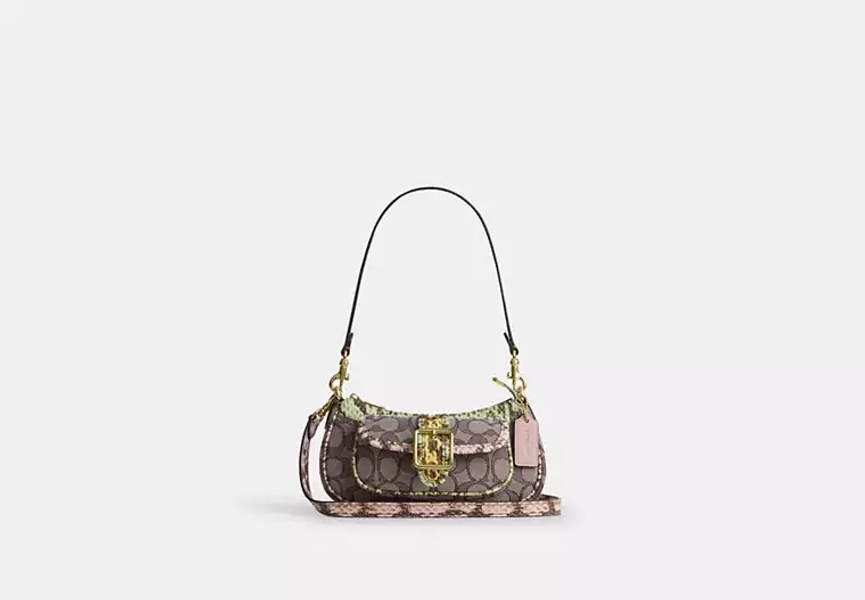 Ashton Mini Shoulder Bag In Signature Jacquard