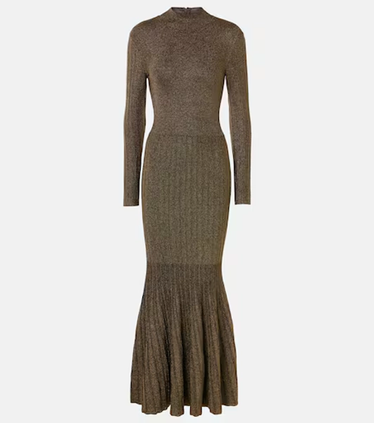 Robe longue Raquel en lamé