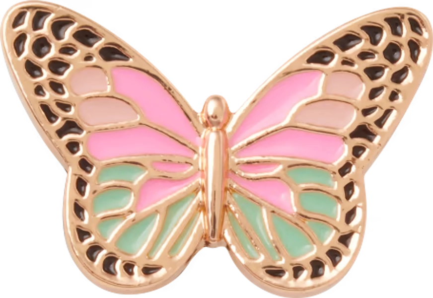 Elevated Colorful Butterfly for Crocs 