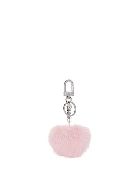 Victoria's Secret Faux-Fur Heart Keychain Charm
