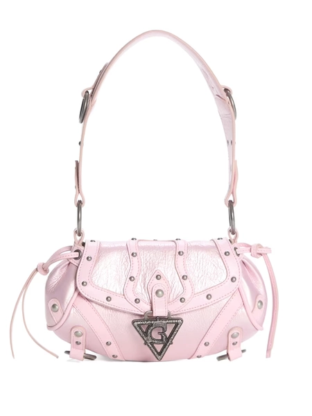Genuine leather mini shoulder bag