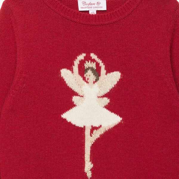 Fairy Knit Sweater, Crimson