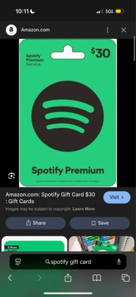 Spotify Gift Card 