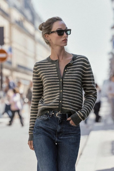 STRIPED CARDIGAN