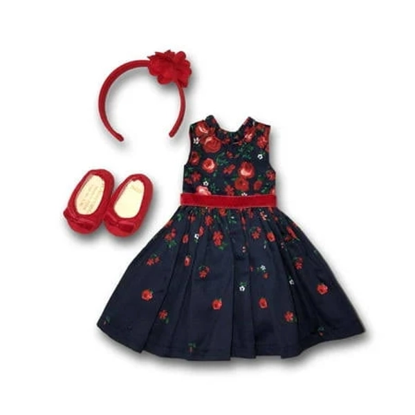 American Girl Janie and Jack Wrapped in Roses Party Dress