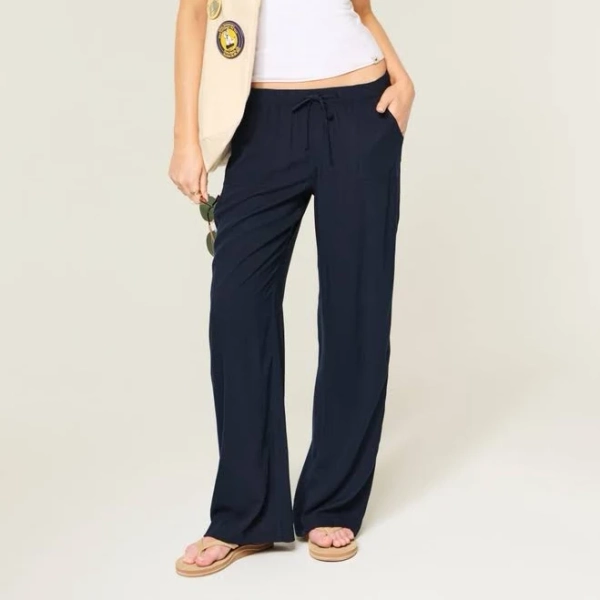 Hollister Women's Pull-On Slub Pants