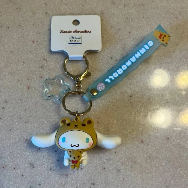 Sanrio Cinnamaroll Miniso Keychain - New Vintage & collectibles | Color: Gold | Size: m
