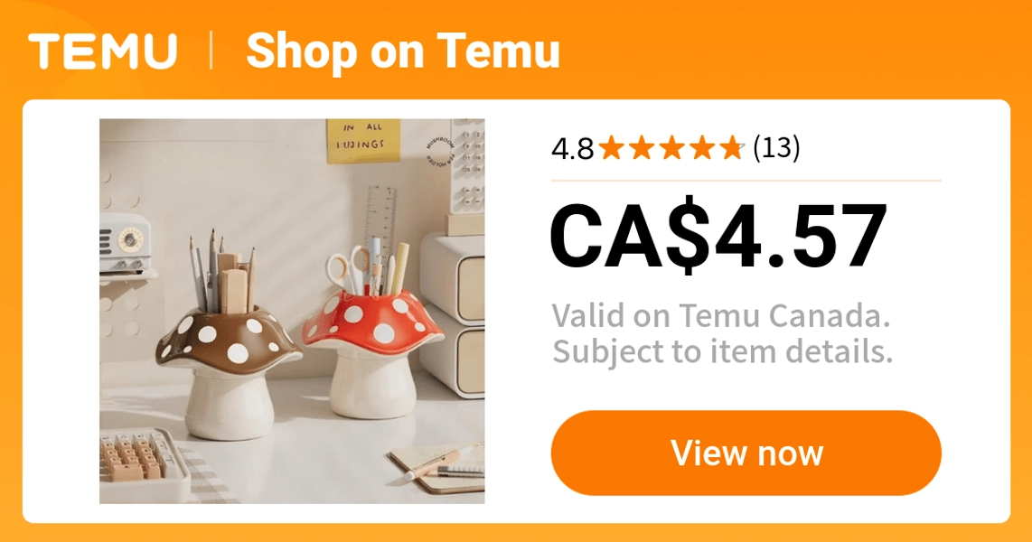 cute mushroom shaped storage box polka dot lid   - Temu Canada