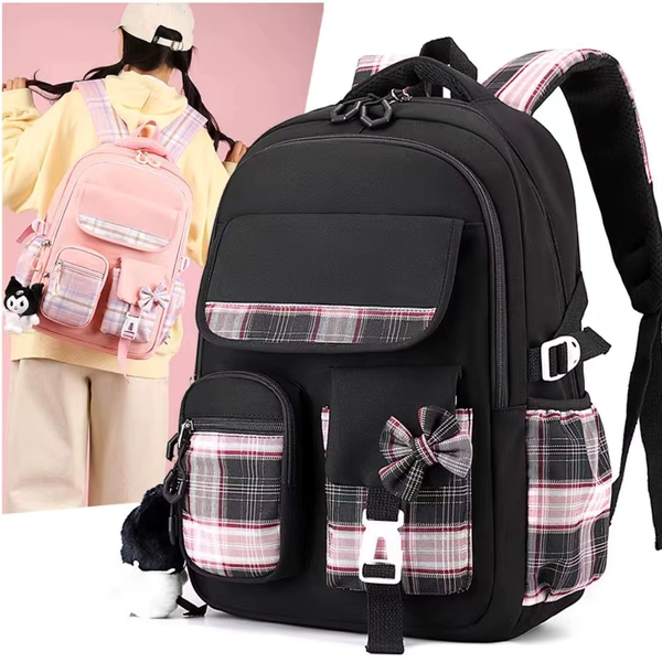 2025 New Student Backpack, Cartoon Cute Girl Backpack, Multi Pocket Lightweight Load Reduction Backpack - AliExpress 1524