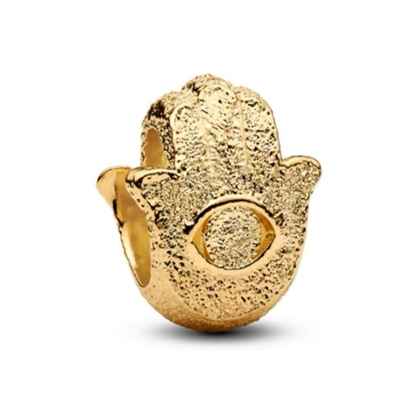 Pandora Textured Hamsa Hand Mini Charm