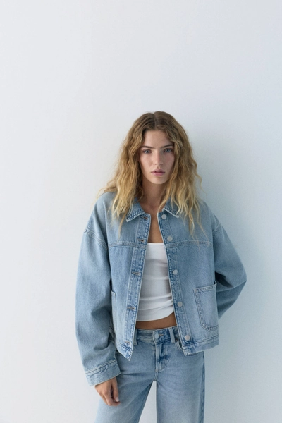 Boxy denim overshirt