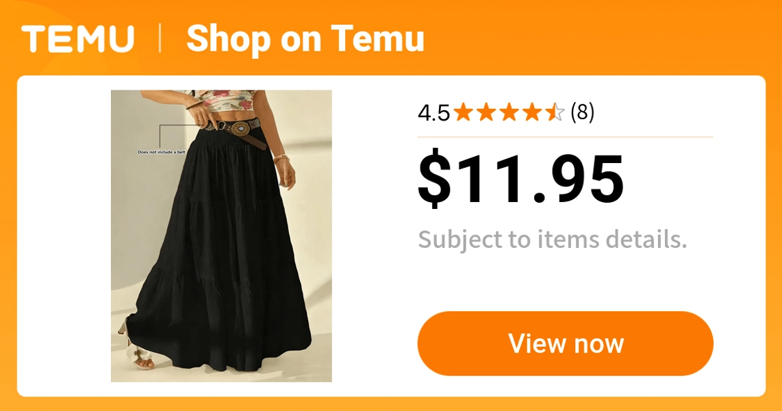 womens textured fabric oversized skirt solid color pleated - Temu
