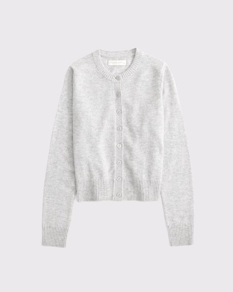 Cashmere Crew Cardigan