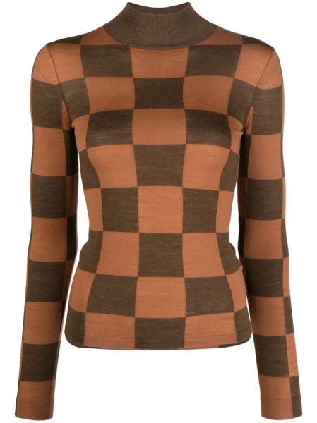 Nanushka haut en maille à damier | XS