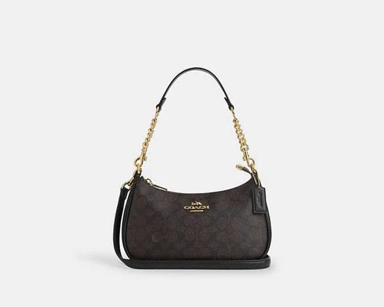 Coach Women's Teri Shoulder Bag in Signature Canvas