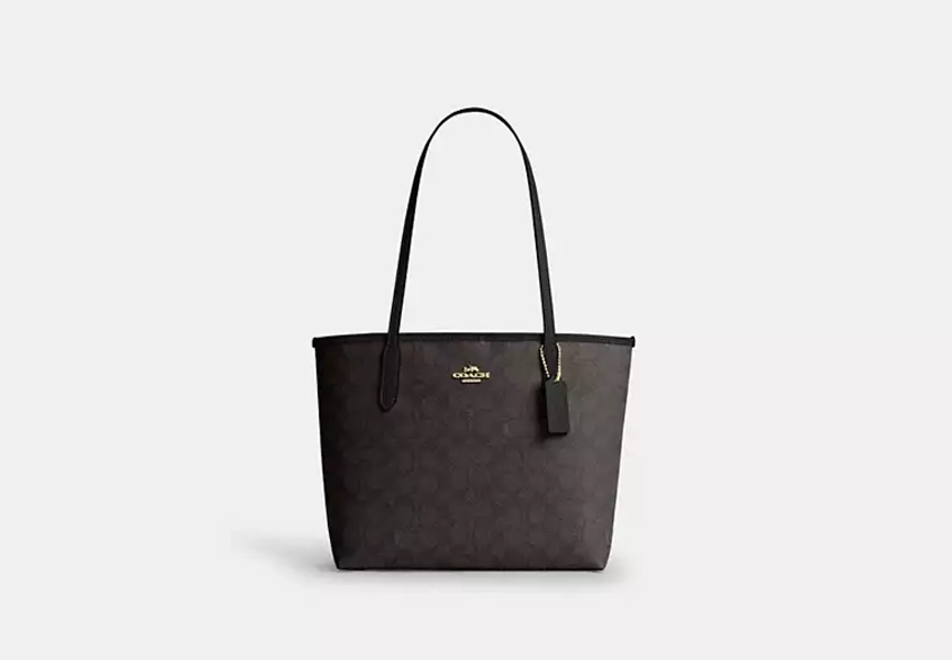 Medium City Tote Bag In Signature Canvas