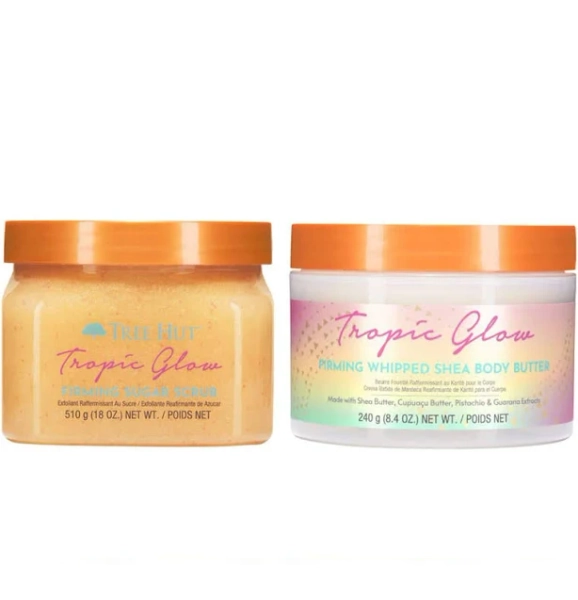 TREE Hut Tropical Glow Shea Sugar Scrub And Body Lotion Set