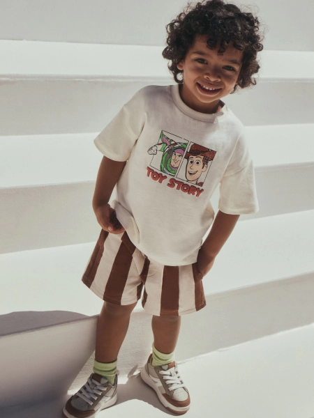 Ecru Toy Story T-Shirt and Shorts Set (3mths-8yrs) - Size 3 - 6 Months