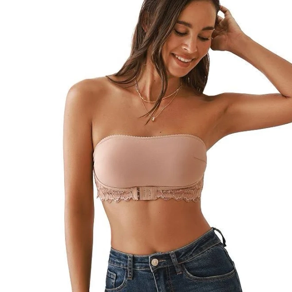Cupshe Women's Front Hook Strapless Bra