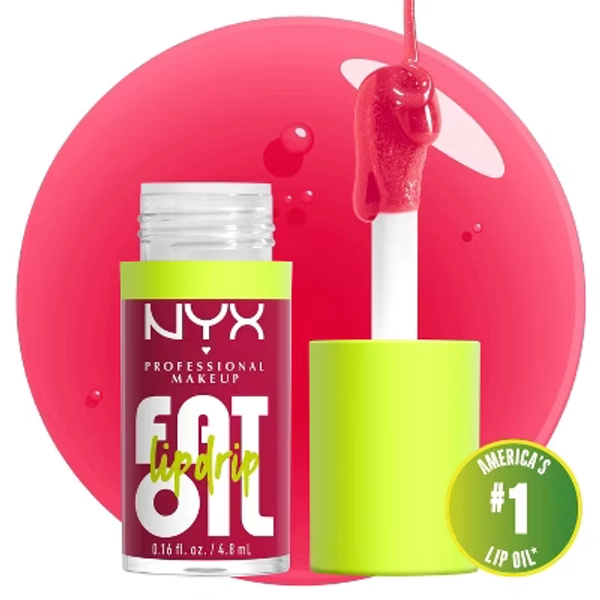 NYX Professional Makeup Fat Oil Lip Drip Lip Gloss - Newsfeed - 0.16 fl oz