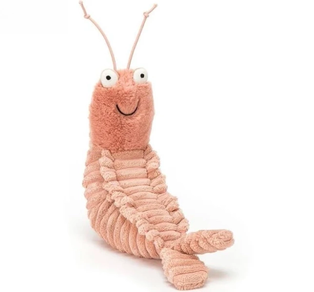Jellycat Sheldon Shrimp Soft Plush Toy Cute Stuffed Ocean Animal Doll