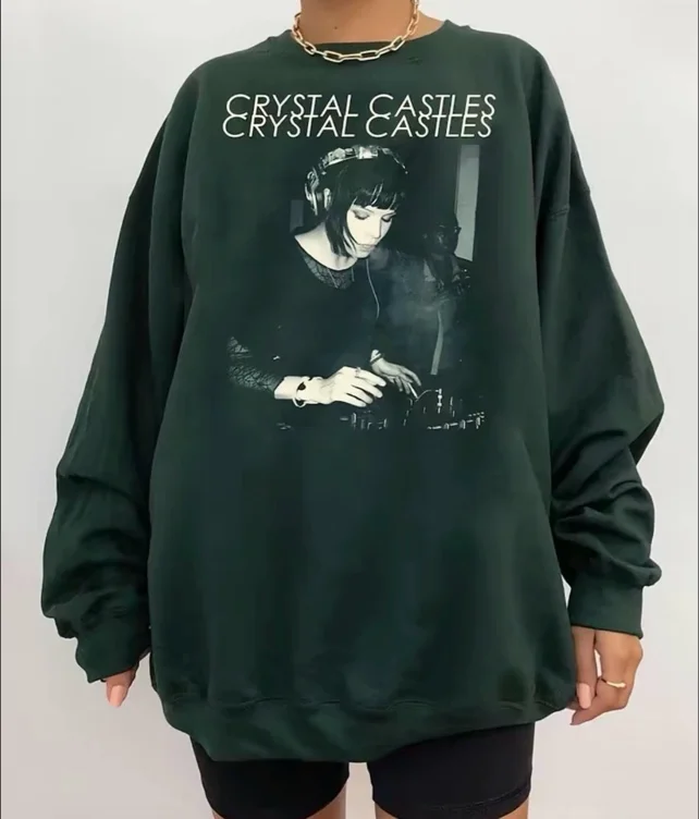 crystal castles black sweatshirt 