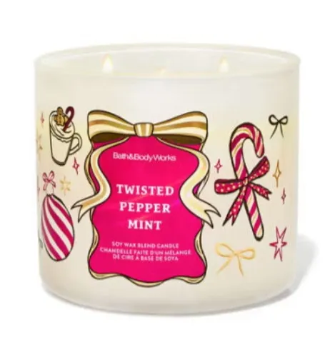 Twisted Peppermint B&BW Candle
